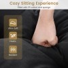Costway 73" Lounge Chaise Cushion Padded Recliner Cushion Outdoor Indoor