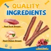 gazeupon Dog Jerky Treats,Triple Flavored Meat Strips for Dogs,Healthy Training