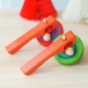 GoodPlay 2PCS Wooden Spinning Top Gyroscope peg-top with Handle and