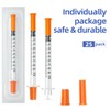 31G 1ml 1/2 Inch Syringes, Disposable Individual Package, Pack of