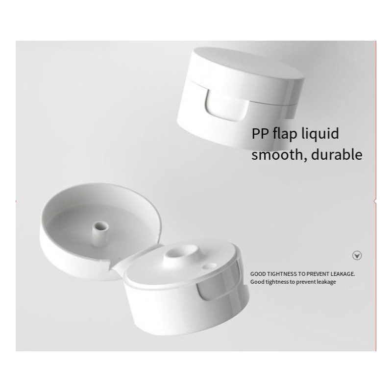Wabmipe 150ml/5oz Clear Plastic Cosmetic Squeeze Bottles with Flip Caps,