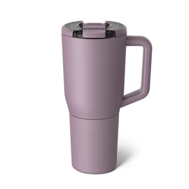BrüMate Müv - Taza de 1 l, taza de café aislada 100 % a prueba de fugas, con asa y tapa, de acero inoxidable, para viaje, de doble pared, color lila (Lilac Dusk)
