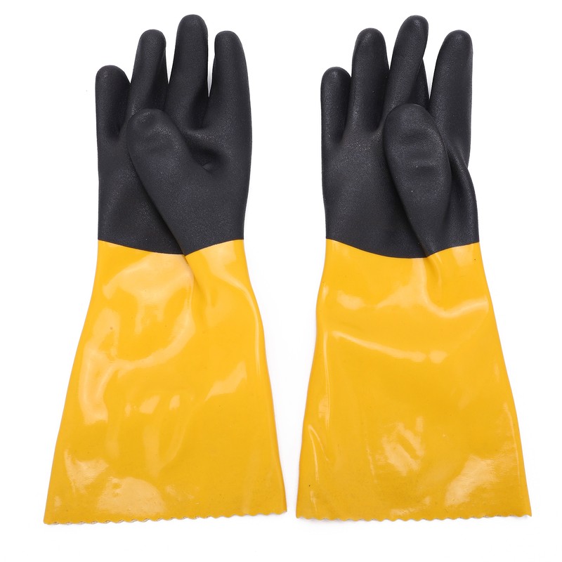 PVC Coated Protective Gloves Lengthening Seamless Wear Resistance Gloves for