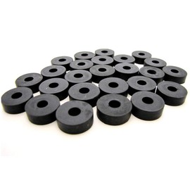 (25 Pack) Thick Rubber Washers 3/4" OD X 1/4" ID X 1/4 Inch Thickness - 3/4" Rubber Bushing