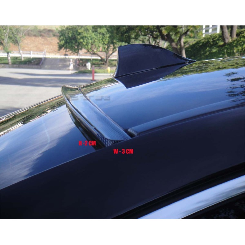 JR2 Carbon Look Rear Window Roof Spoiler Compatible with Acura