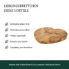 HOFMEISTER® Heart-Shaped Board Made of Olive Wood, 21 cm