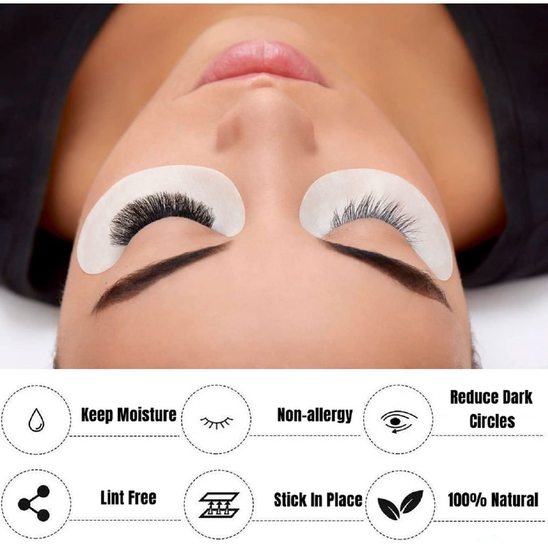 50 Pairs Under Eye Gel Pads, Lint Free Skin Friendly