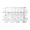 Plastic Cupcake Containers Boxes | 12 Compartment – 8 Pack