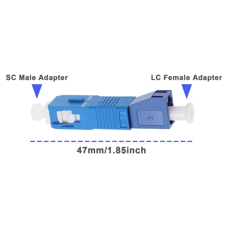 EMSea 2PCS Fiber Optic Adapter Singlemode 9/125 SM SC Male