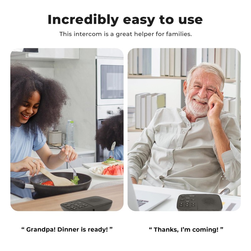 Hosmart UltraSpeak Intercoms Wireless for Home, Full Duplex Wireless Intercom