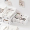 Frepea Pack of 2 Storage Baskets, Plastic Folding Boxes, Foldable