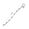 HARFINGTON 10pcs Pegboard Waterfall Hook Shelving Hooks 10.63" Stainless Steel