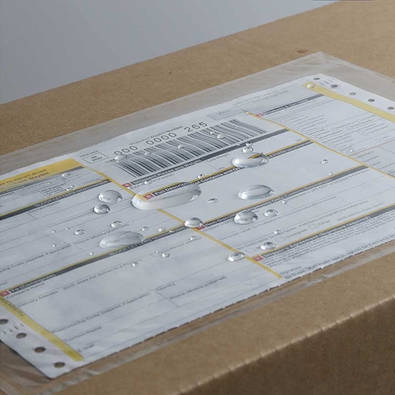 7.5'' x 5.5'' Packing List Pouches, Shipping Label Envelopes Clear