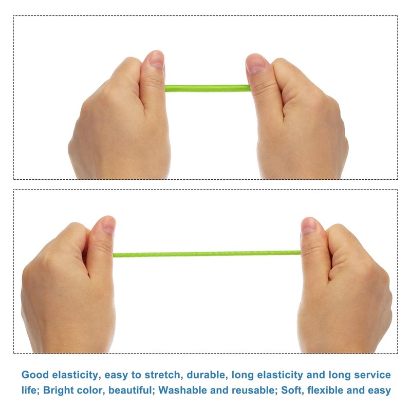 sourcing map Bungee Cord Elastic Cord Heavy Stretch String Rope