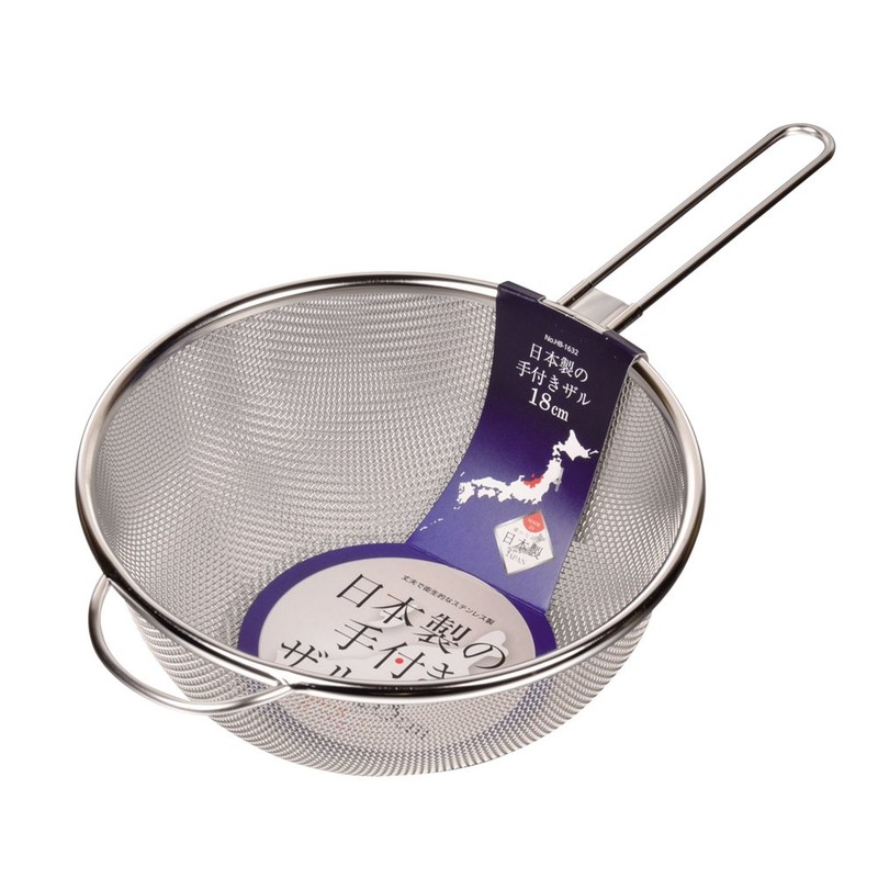 Pearl Metal HB-1632 Stainless Steel Colander with Hands, 7.1 inches