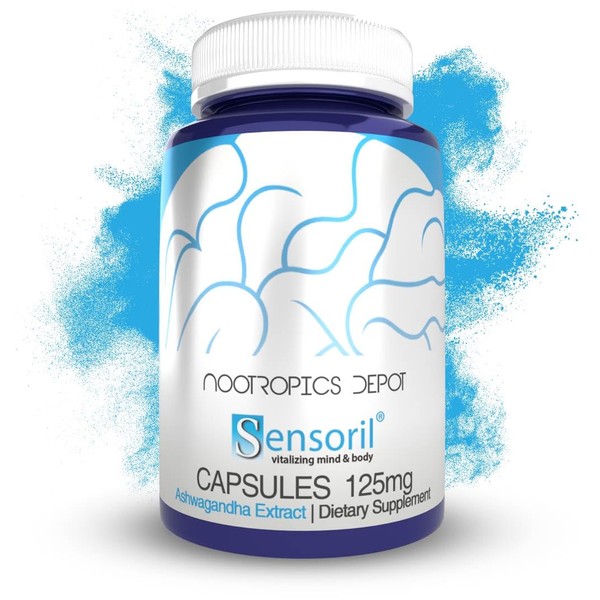 Nootropics Depot Sensoril Ashwagandha Capsules | 125mg | 90 Count