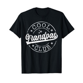 Cool Grandpas Club Emblem Design Father's Day Best Grandpa T-Shirt