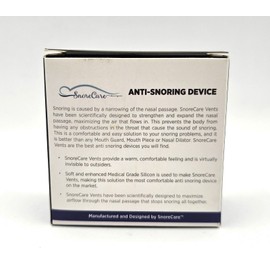 snorecare Snore Care Anti-Snoring Device - 2 Pairs with Vents. Set of 4. Sealed!