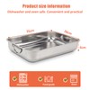 ROSSETTO Casserole Dish Stainless Steel Rectangular Large Baking Dish with