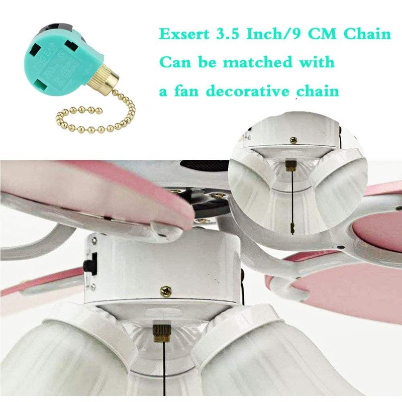 Akahttbn - Interruptor de ventilador de techo Zing Ear ZE-268S6,
