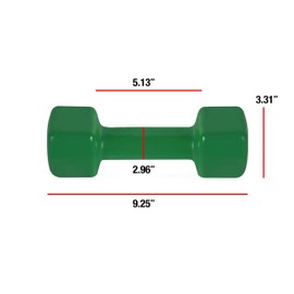 CAP Barbell Vinyl Coated Dumbbell, 9 lb Single