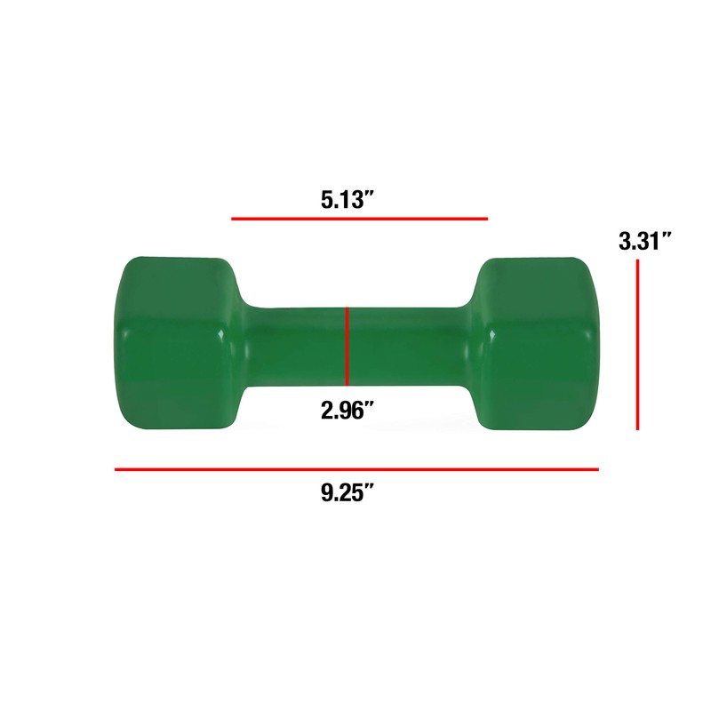 CAP Barbell Vinyl Coated Dumbbell, 9 lb Single