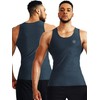 Neleus Men's 3 Pack Dry Fit Compression Tank Top