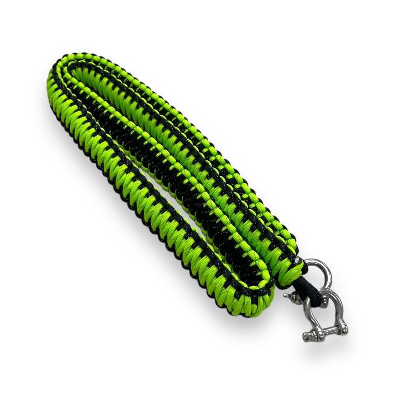 Paracord Cooler Strap:_White w/Red Green Print