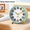 rjuwurv Metal Super Silent Beep Alarm, Desk Bedroom Clock, Child