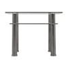 AVF T22-A Black Glass & Chrome Side Table/Lamp Table/End Table