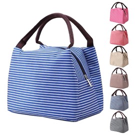 Nanxson Lunch Bag, Insulated Lunch Box, Leak-proof Carry Bag, Reusable Cool Bag for Children, Women, Men, Office, Work, School, Picnic (5.5 L, Blue)