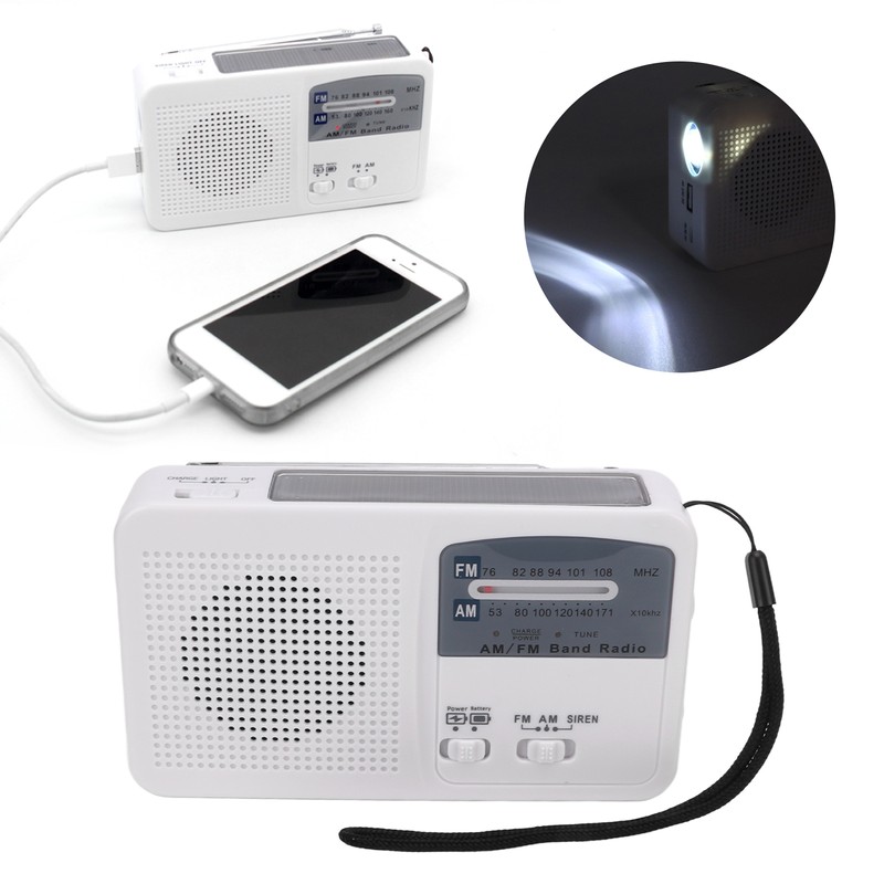 Solar Charging Emergency Radio Hand Crank Radio Multiband AM FM