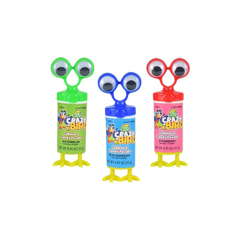 Koko's Crazy Bird Dip-N-Lik Candy, .95 oz (27 g) -