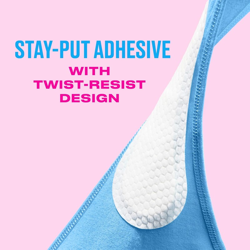 Carefree Panty Liners for Women Long, Unwrapped, Unscented, 92ct