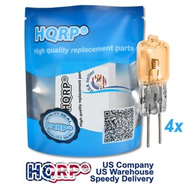 HQRP 4-Pack 22.8V 50W Halogen Bulb G6.35 Bipin Base Lamp Replacement for Hanaulux 018566, SIROLUX-F, Dr. Mach 67100201 fits Dr.Mach 380F, 380DF, 400F, 400DF, 500F, 500DF, 700F, 700DF