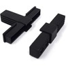 Design61 4 x T-piece connector for square pipes, pipe connectors,