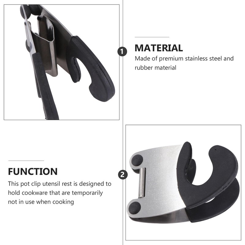 MAGICLULU 2pcs Spoon Clip for Pot Spoon Holder Pot Overflow