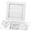 KOMBIUDA Outdoor Louvered Dryer Vent Cover Airflow Vent for Window