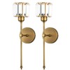 Bsmathom Wall Sconces Sets of 2, Classic Brushed Brass Sconces
