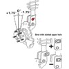 2PCS 17mm Adjustable Camber Correction Alignment Kit for Front Wheels