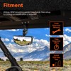BARQUPO Convex Rear View Center Mirror Wide Angle Foldable Curved