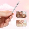 2 Pcs Nail Cleaning Cuticle Stick, Stainless Steel Cuticle Pusher
