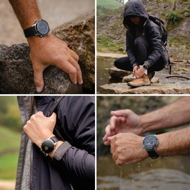 Sekonda Active Plus Smart Watch 45mm with Black Leather Strap 30178