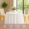 Craft And Party 10 Pack 120 Inch White Round Tablecloth,