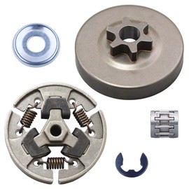 Hyceker 3/8" Picco 6T Clutch Drum Spur Sprocket Bearing Kit for Stihl MS192T MS193T MS194T MS200 MS200T MS201 MS201T MS201TC 020 020T Chainsaw 1137 640 2005, 1145 640 2010, 1129 640 2000