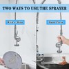 Pre Rinse Spray Valve with Stainless Hose 44inch Flexible Commercial