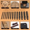 OWDEN Professional 13 Pcs Leather Hole Punch Set (Slim Style)