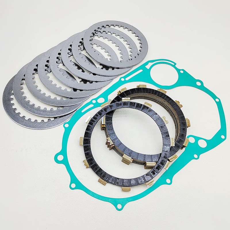 BIGLKNM Clutch Kit Friction Plates & Gasket Compatible for Yamaha