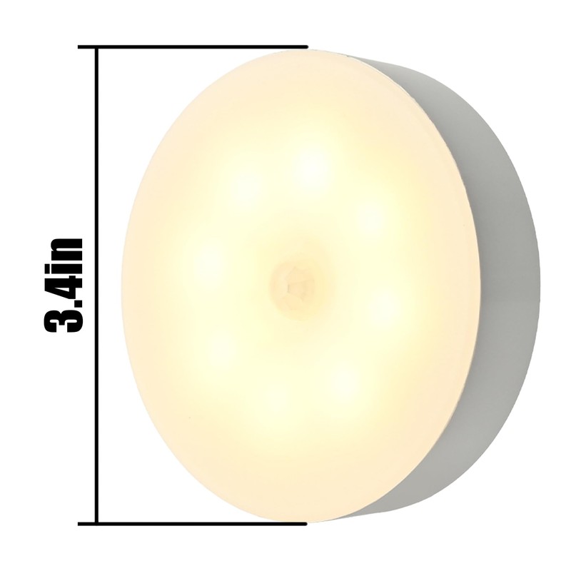 noxozoqm Motion Sensor Lamp Under Cabinet Lighting Rechargeable Night Light