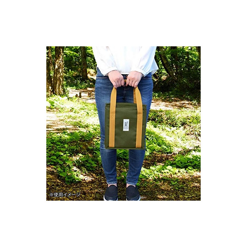 BigBee Cooler Lunch Bag, Box Type, Olive Green